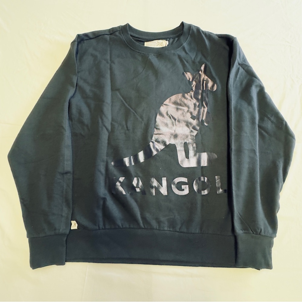 Kangol Men's Black Logo Crewneck Sweatshirt